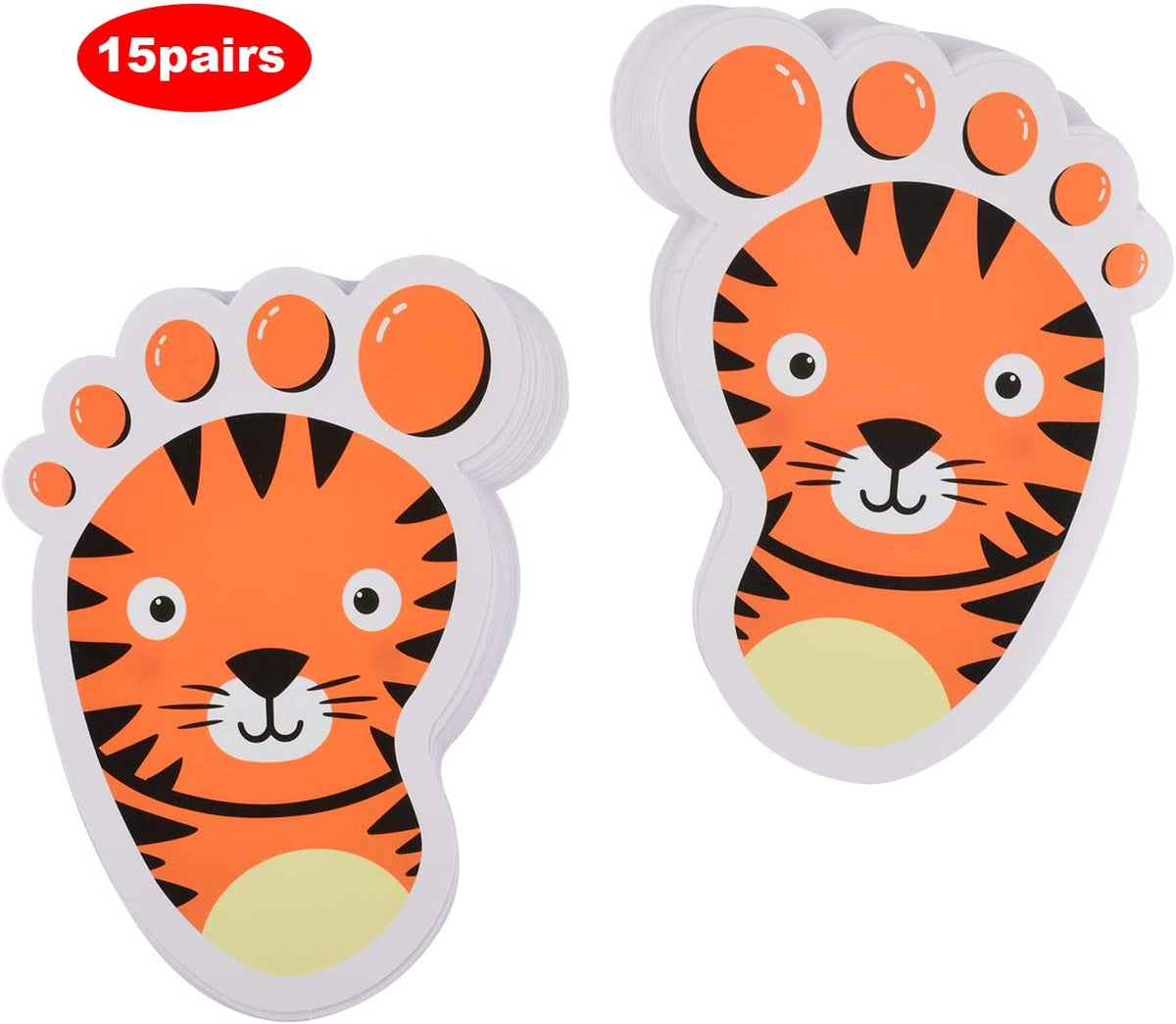 30 Pairs Self-Adhesive Floor Decals Footprint Stickers T694160