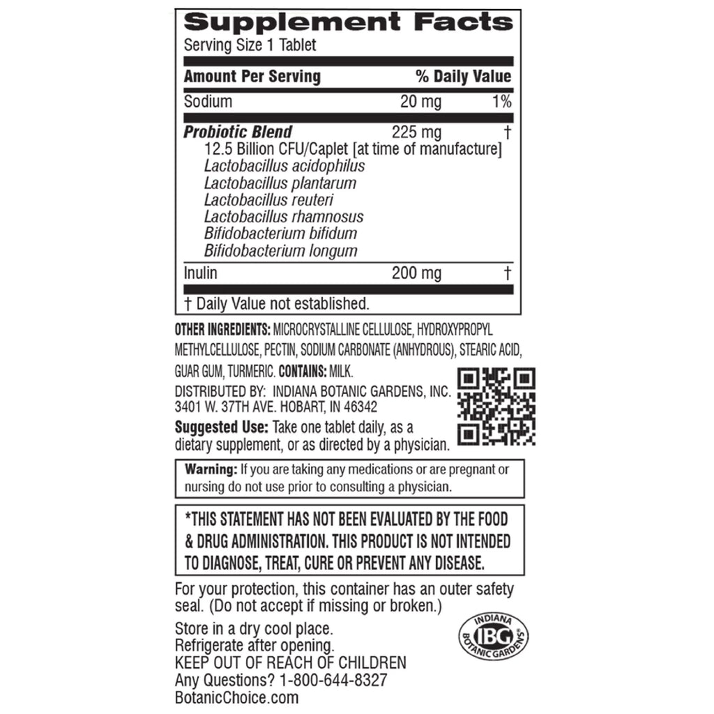 Probiotic Digestive Dietary Supplement, 30 tablets A504508