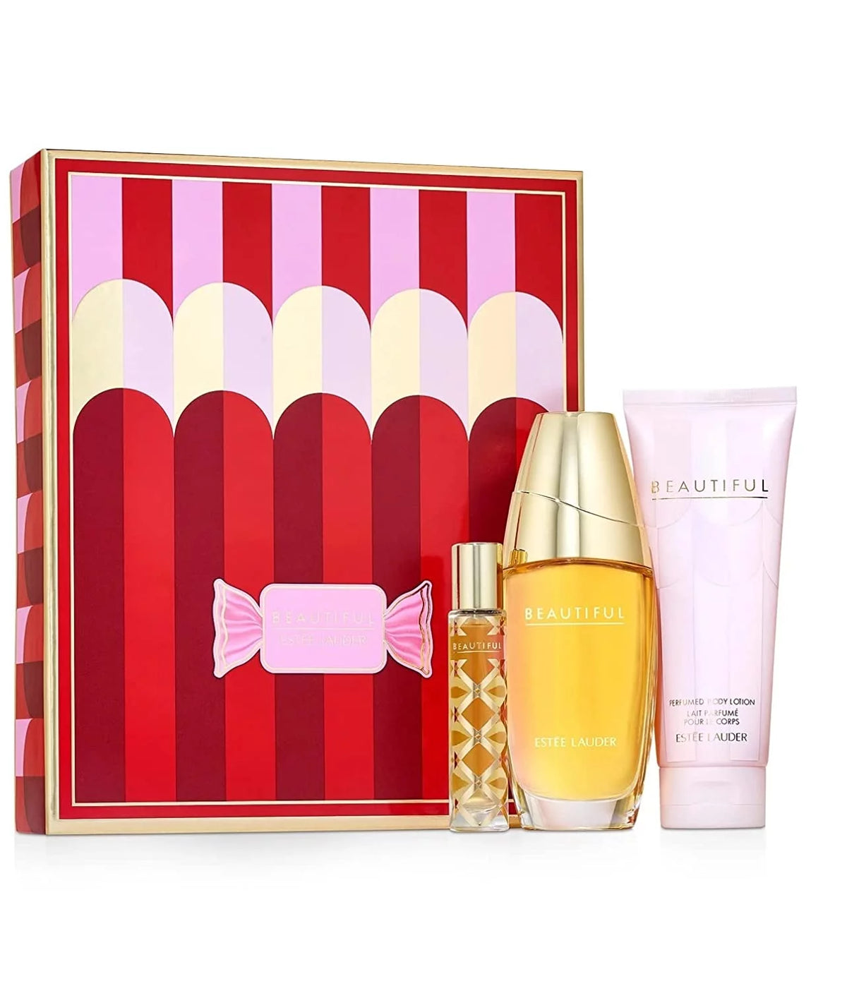 3PC Set 2.5 oz Eau De Parfum Spray + 3.4 oz Body Lotion + .2 oz Travel Spray K9396