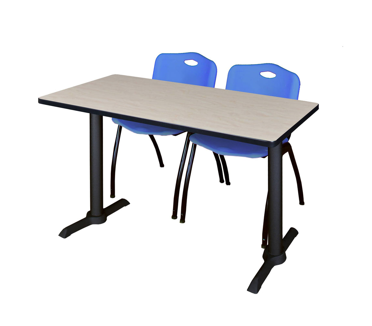 72x22 Training Table and 2 Stack Chairs X432312