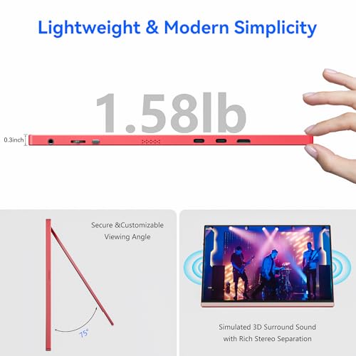 16" Portable IPS Monitor with USB-C HDMI K56102
