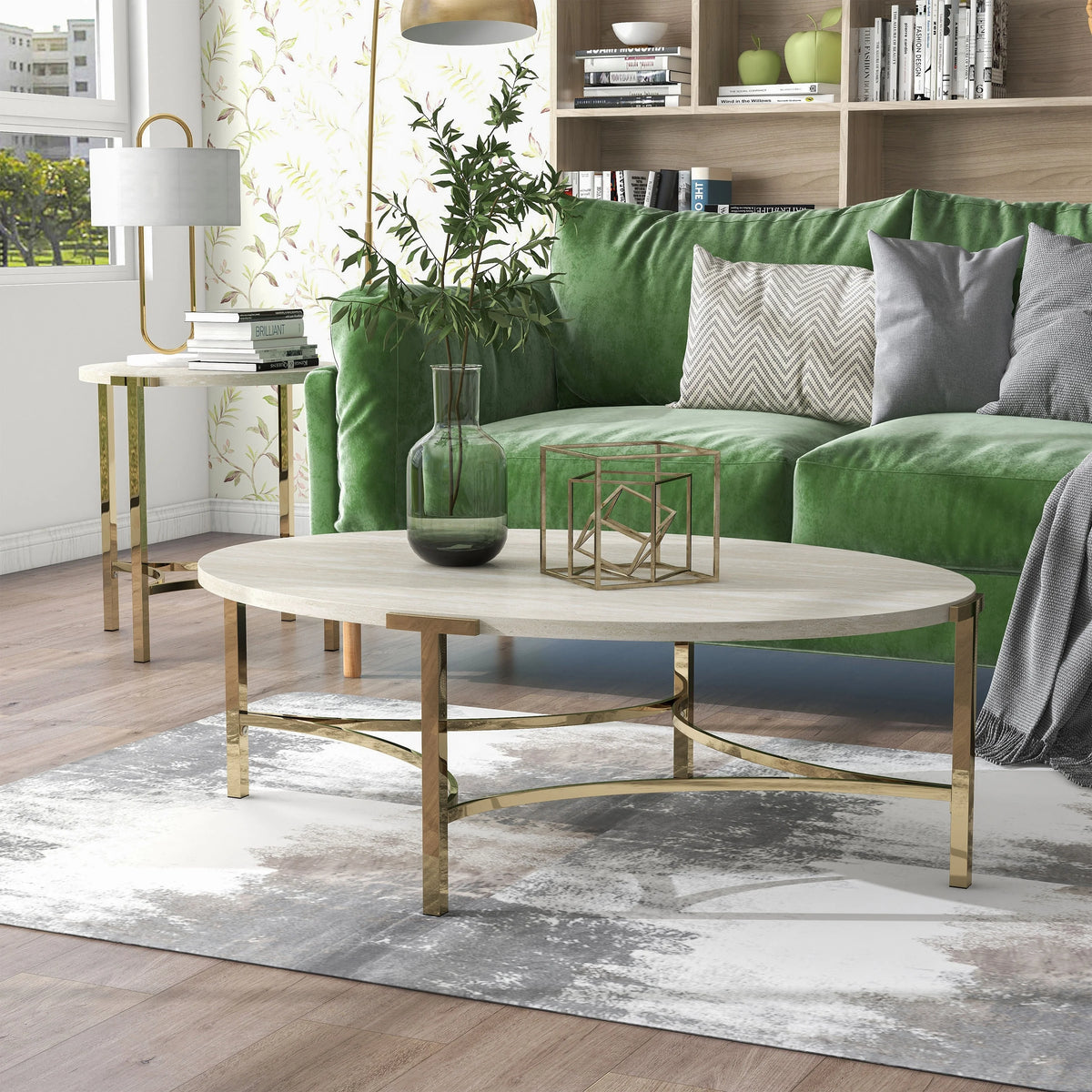2-Piece Steel Coffee Table Set S133129