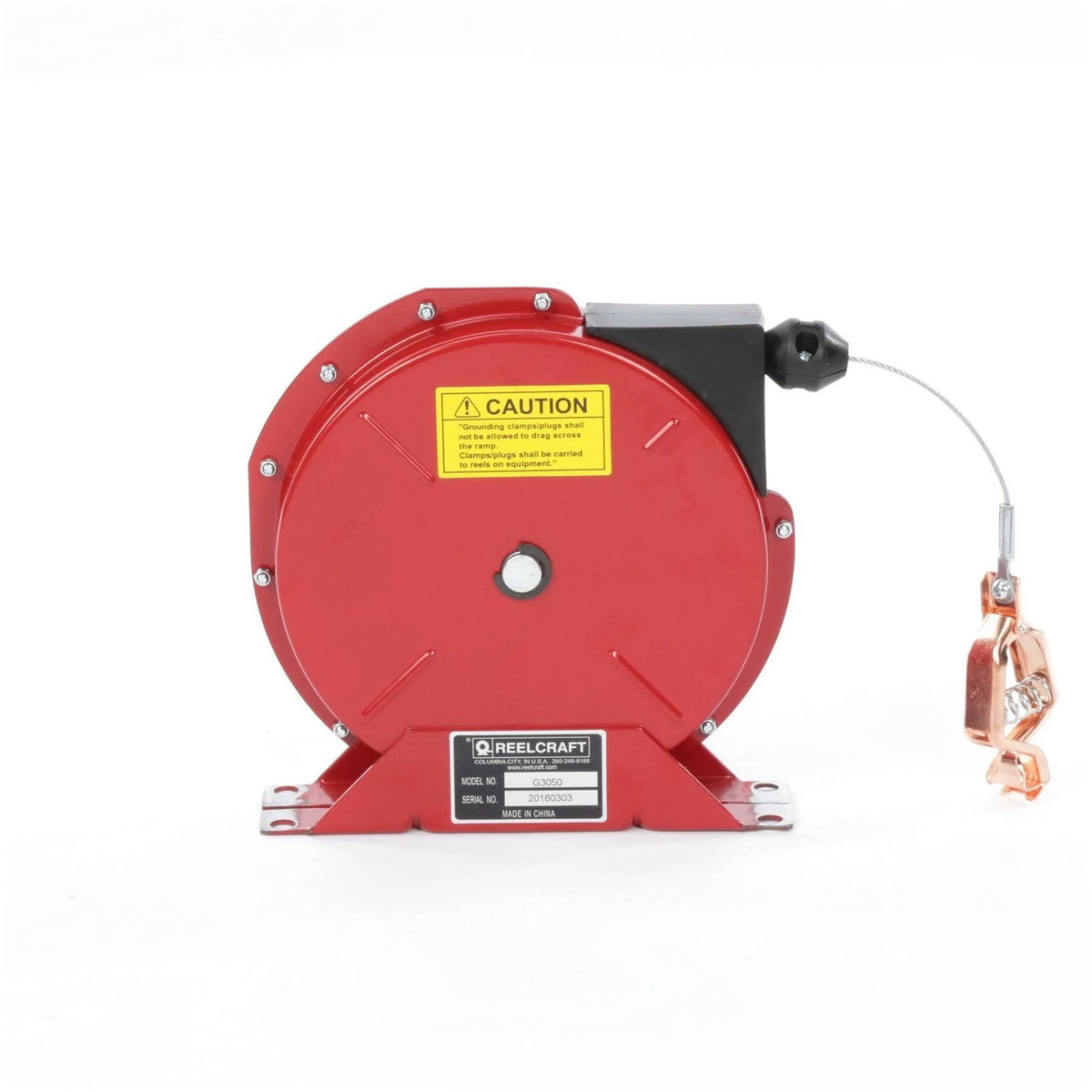 Spring Retractable Grounding Reels, 50 ft E69115