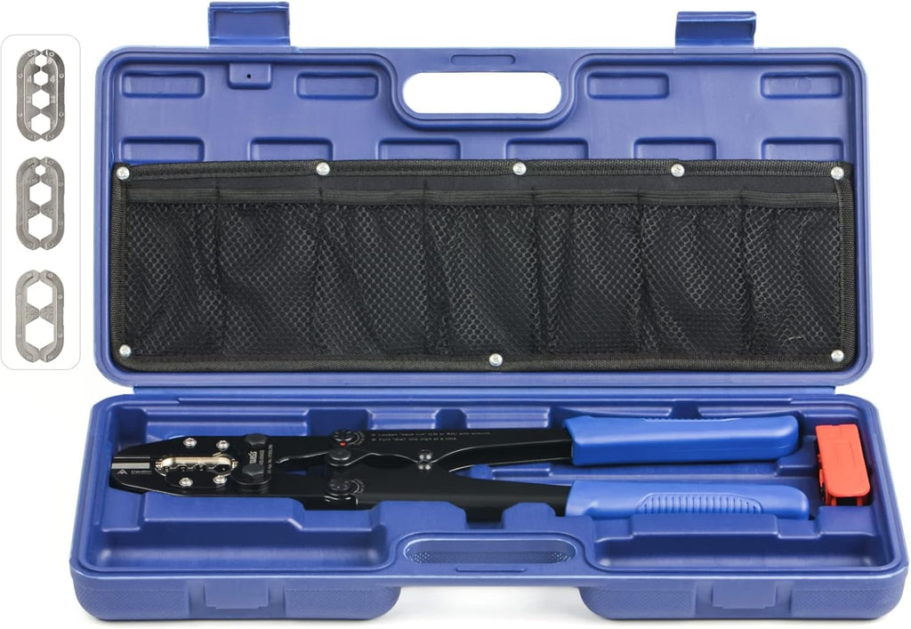 Battery Cable Crimping Tool Kit with Radial Wire Stripper V4919