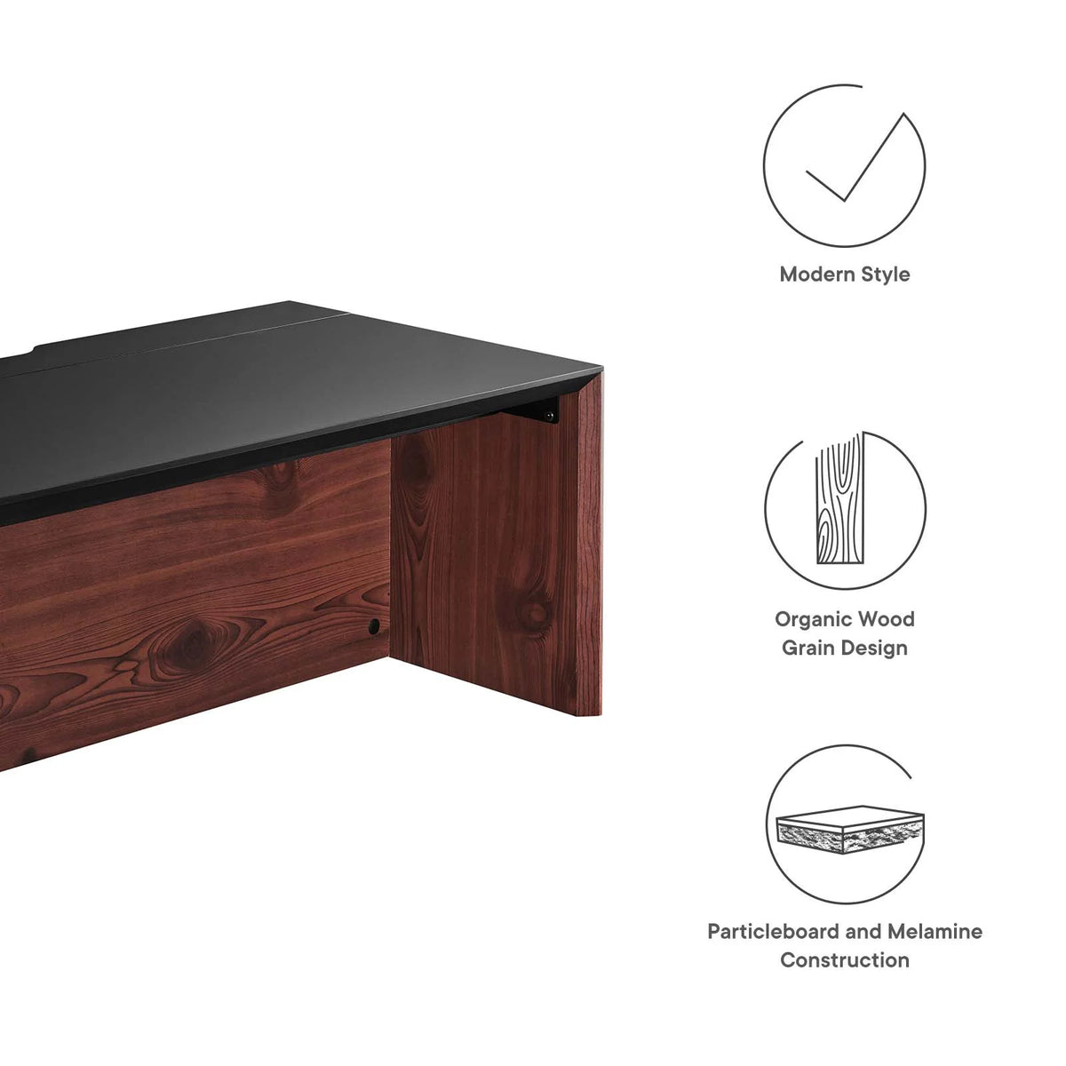 38" Wall-Mount Office Desk with Cabinet and Shelf Z8294