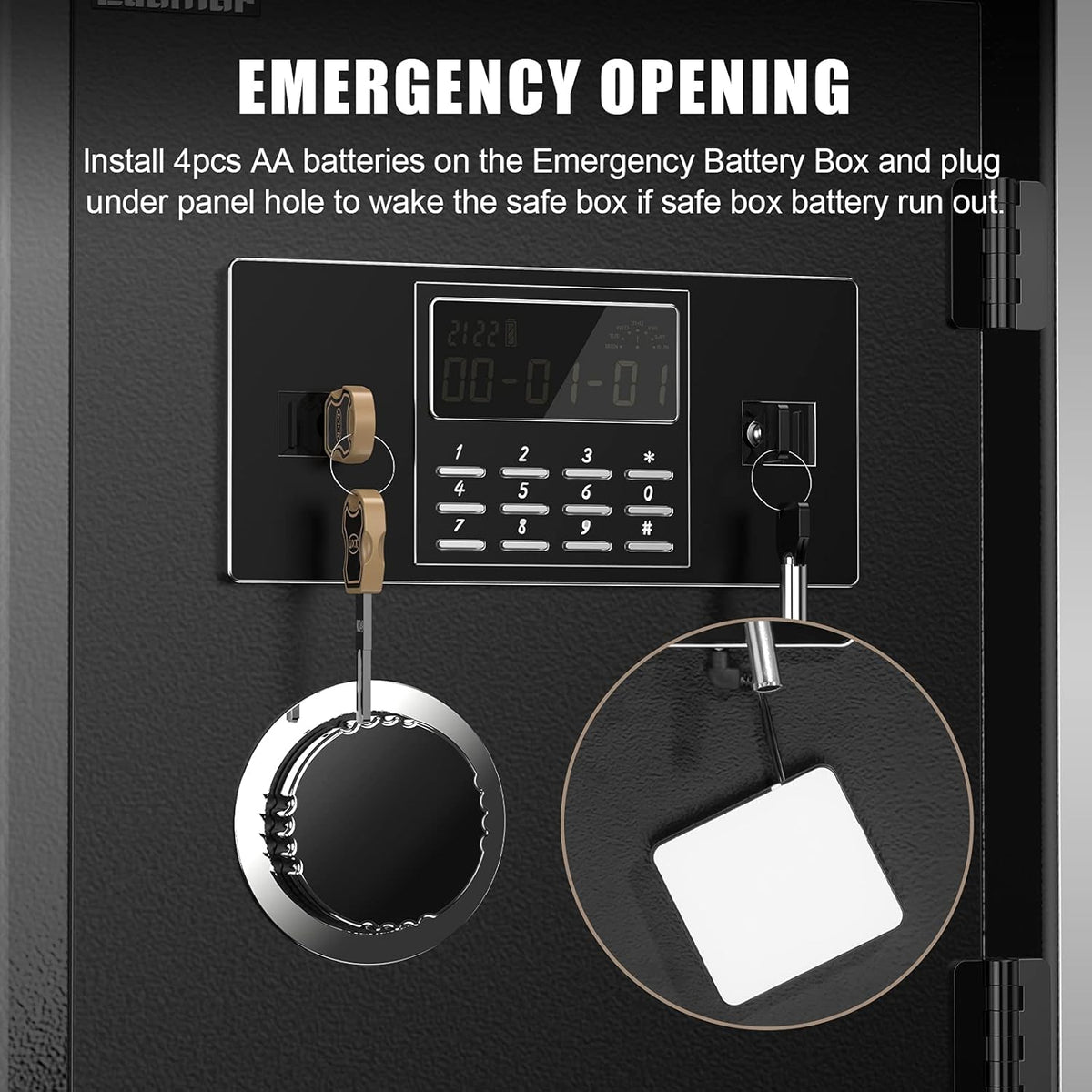 2.05 Cubic Feet Black Security Safe with LCD Digital Screen D330