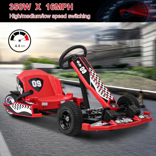 36V Electric Go Kart Red P32725