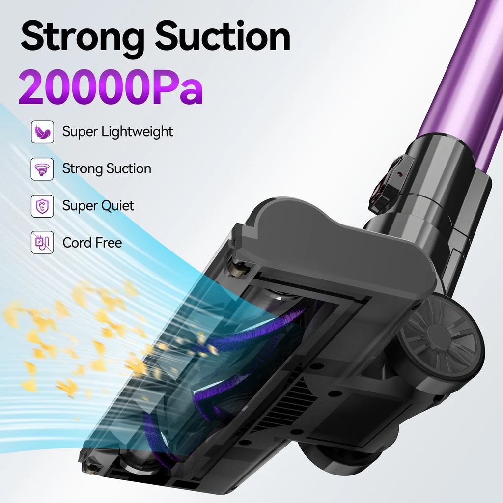 Cordless Vacuum Cleaner, 6 in 1 Stick Vacuum with 20kPa 160W Motor G2682