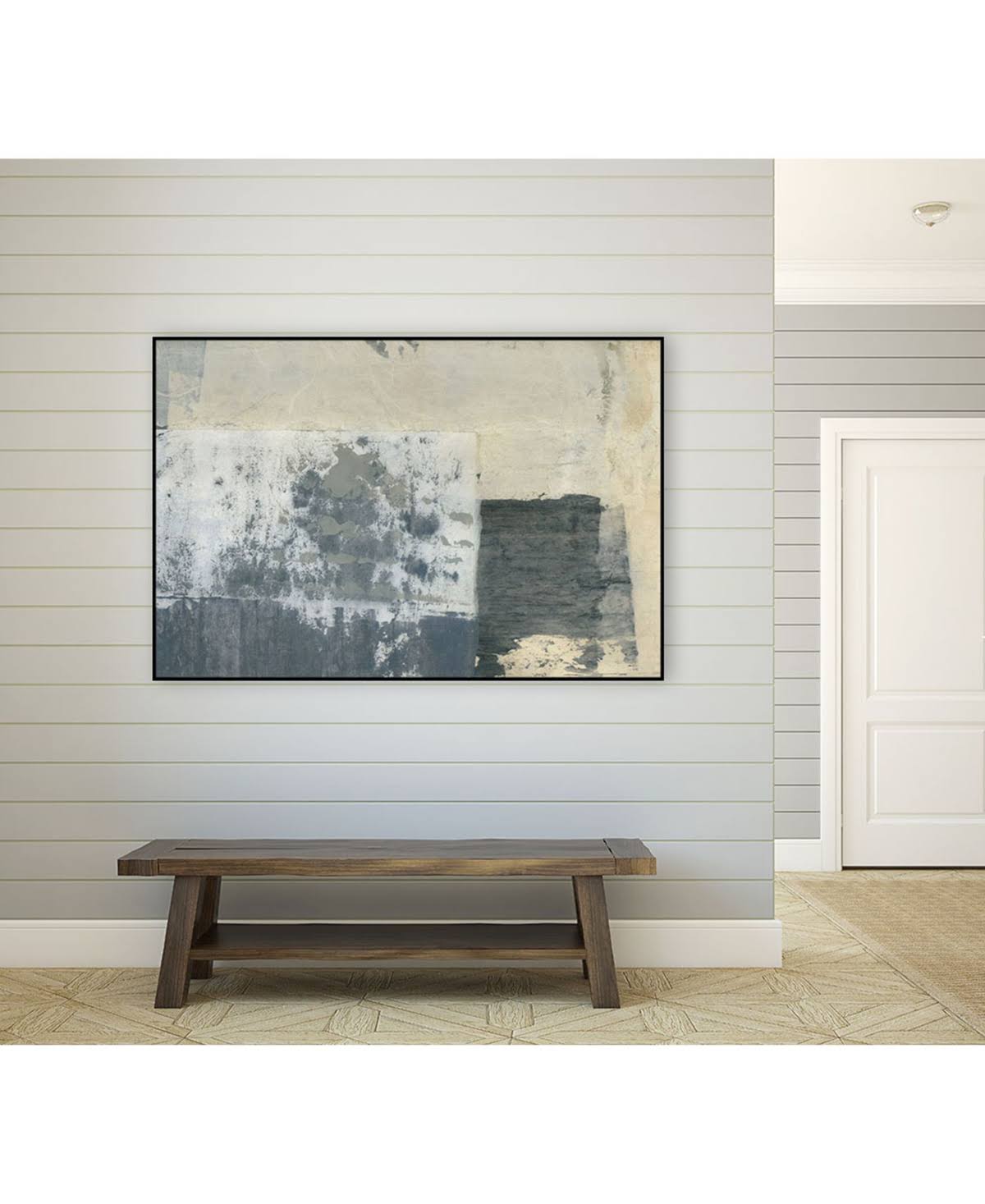 Framed Canvas Art Block - Tan K88224