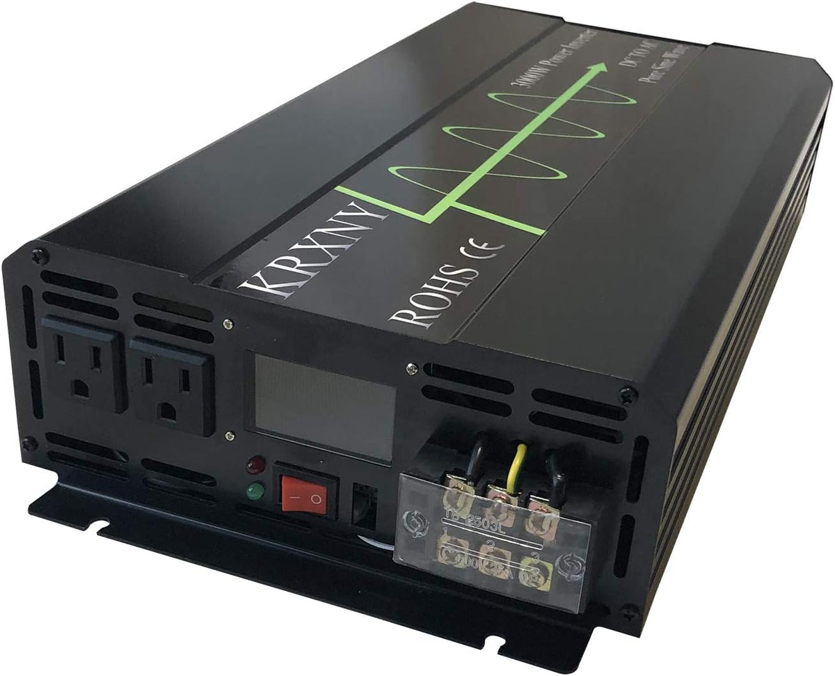 3000W Pure Sine Wave Power Inverter 48V DC to 110V 120V AC 60HZ with LCD Display V679292
