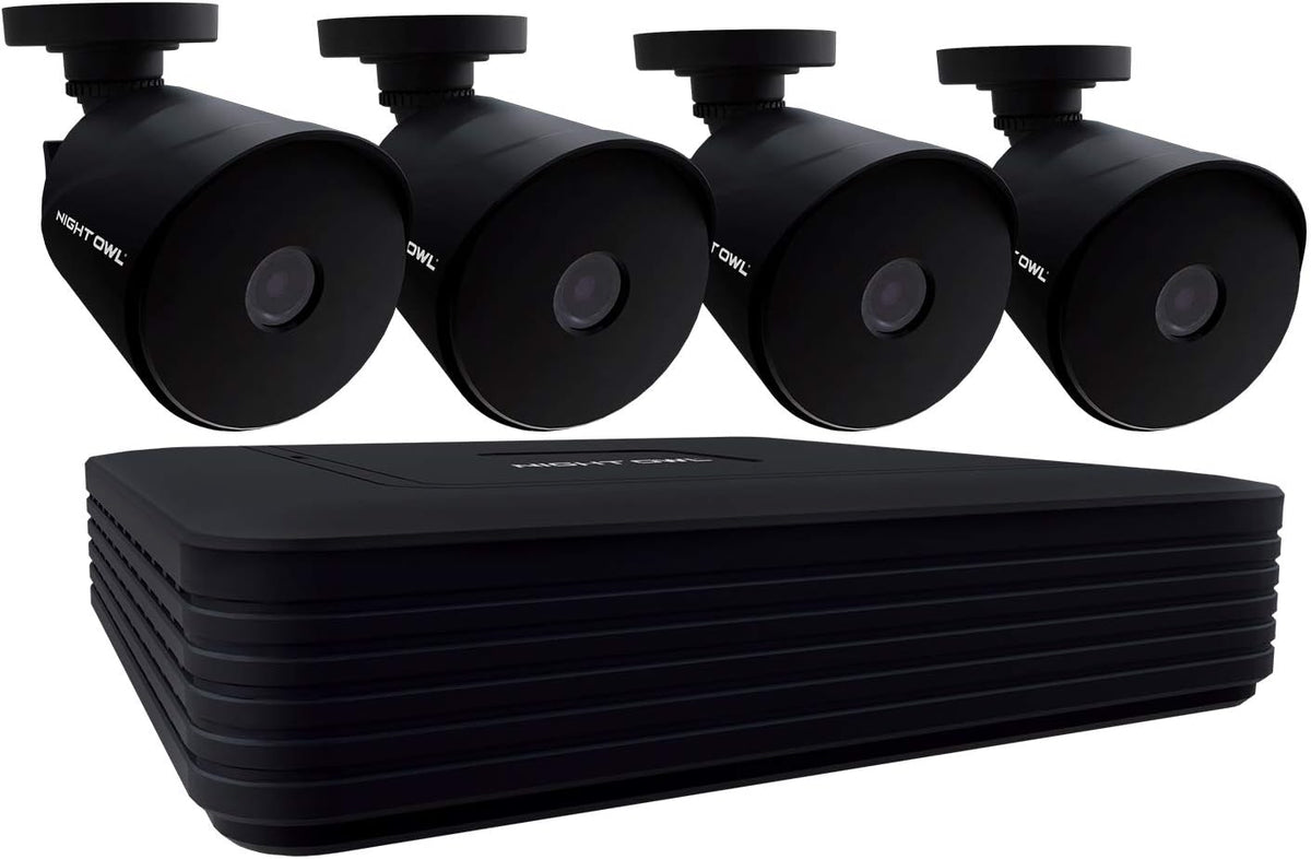 4 Wired 1080p HD Indoor/Outdoor Security Camera System with Night Vision and 1TB Hard Drive G8356