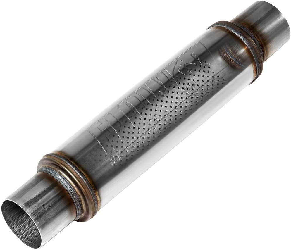 2.25" In/Out Round Brushed Muffler Pack of 2 D537818