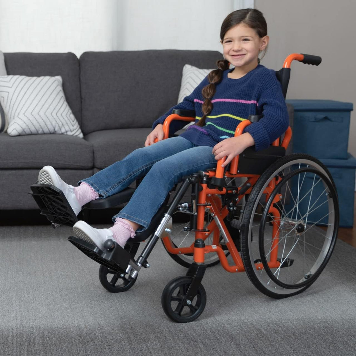 Swing-Away Leg Rests with Plastic Footplates and Padded Calf Pads X200722