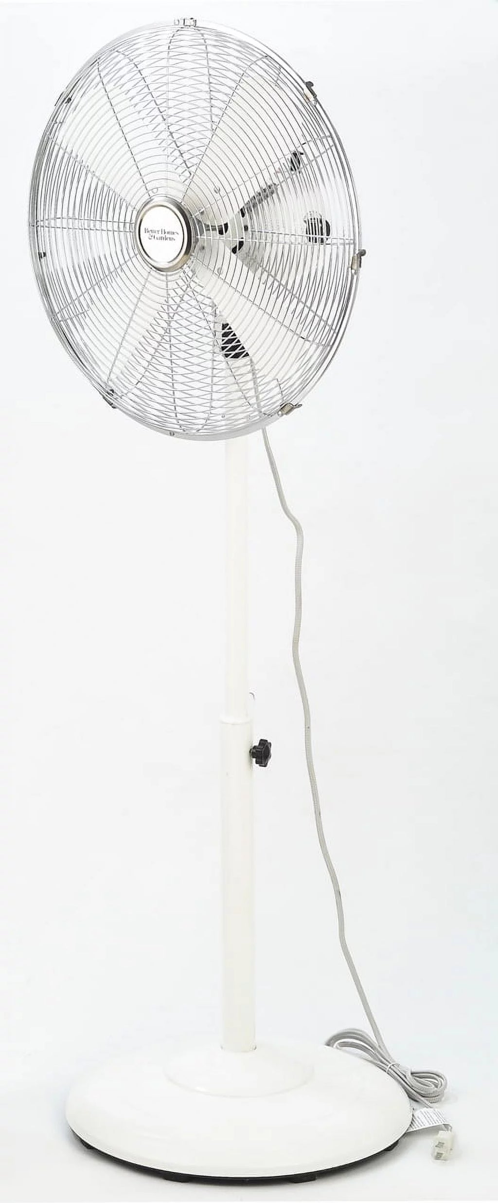 16 inch Adjustable Height Oscillating 3-Speed Metal Stand Fan in Red N145