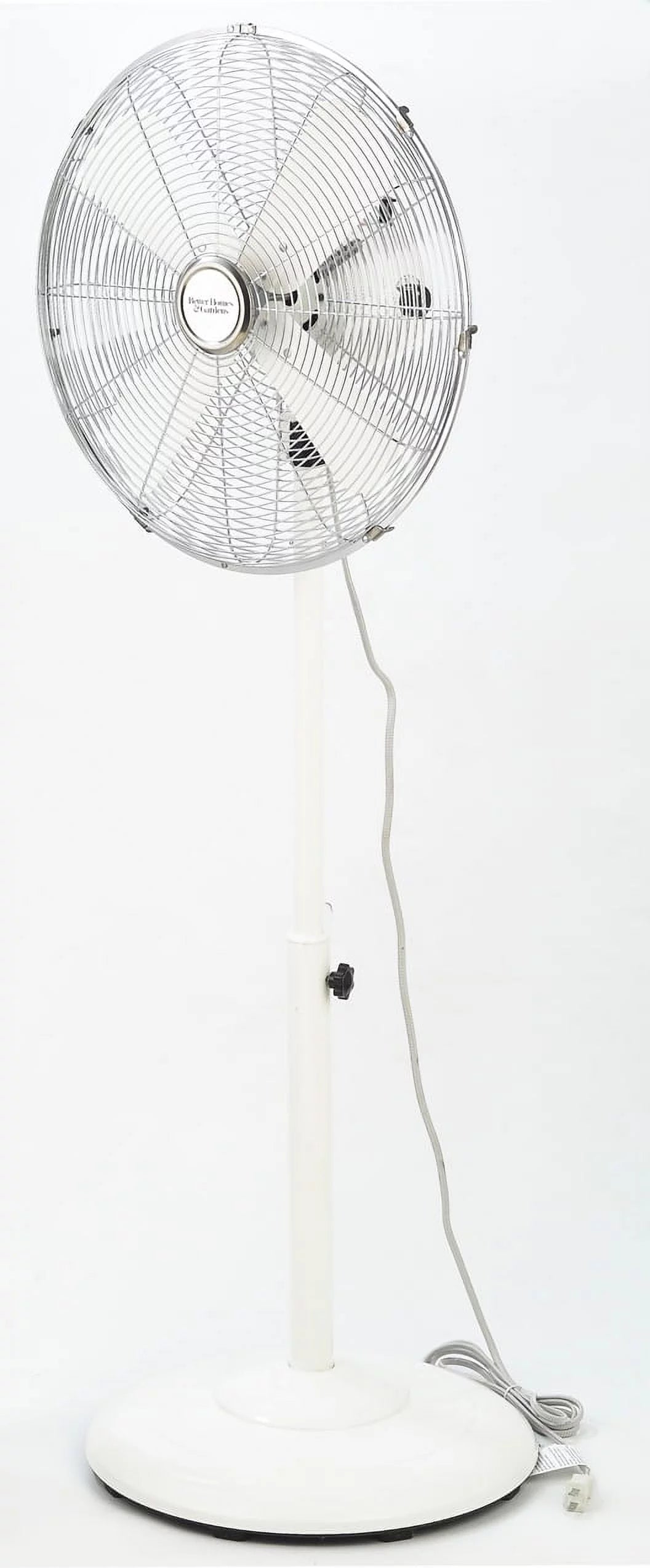 16 inch Adjustable Height Oscillating 3-Speed Metal Stand Fan in Red N145