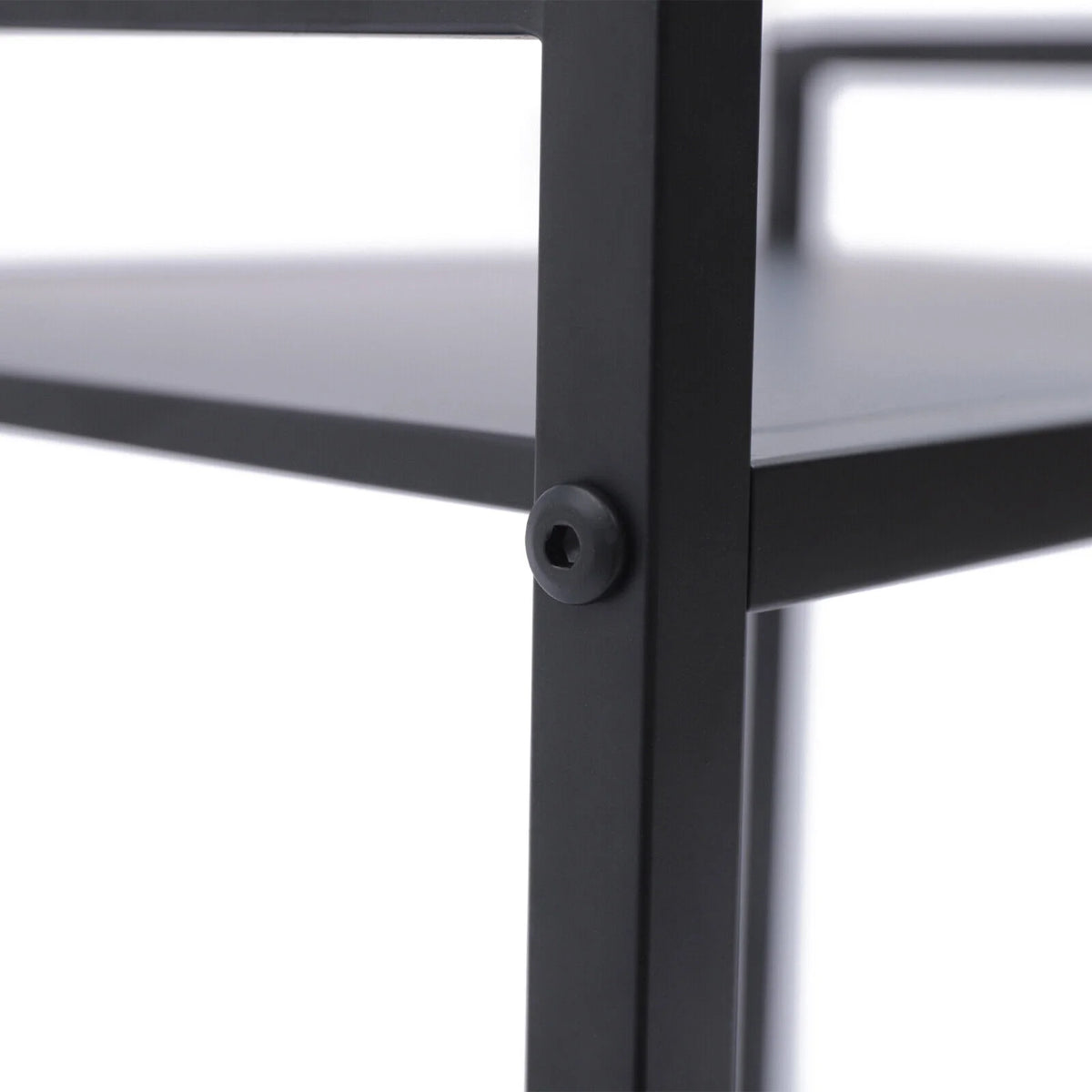 2-Tier Computer Tower Stand with Lockable Wheels K5236