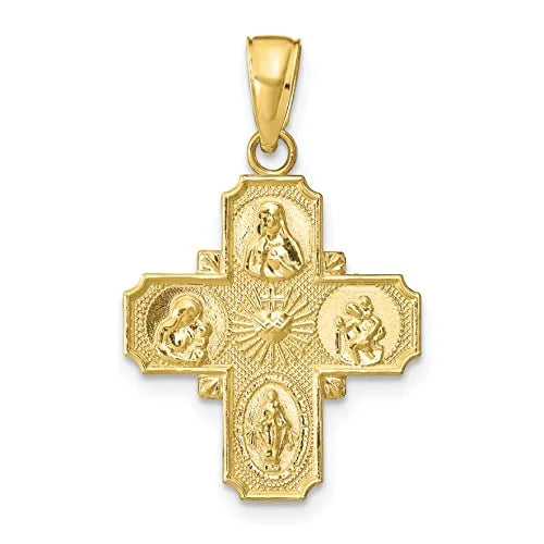 10K Yellow Gold Medal Pendant T508