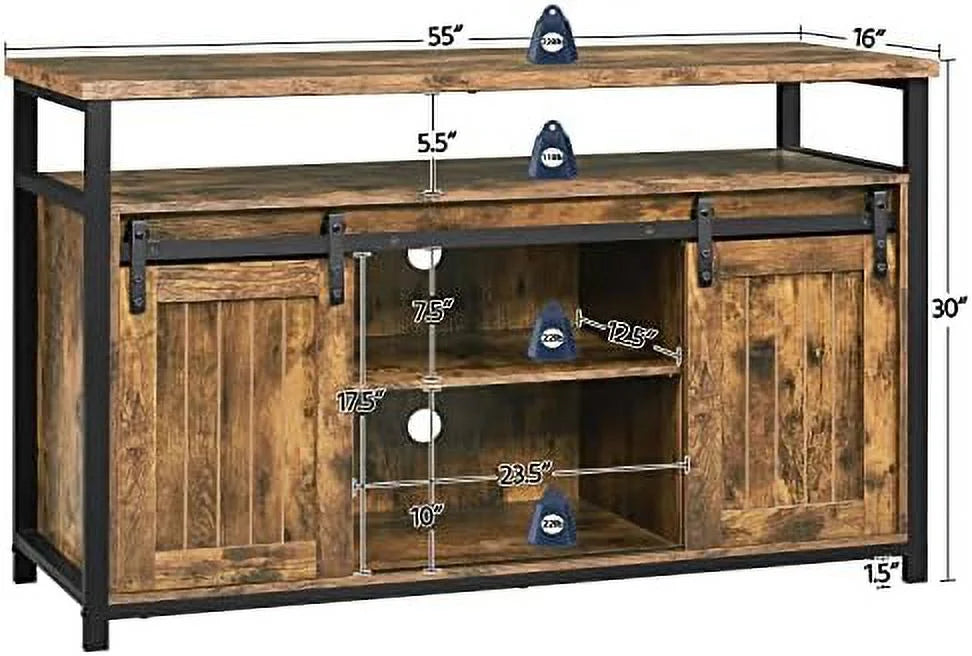 Rustic Brown 47 Inch TV Stand F4249