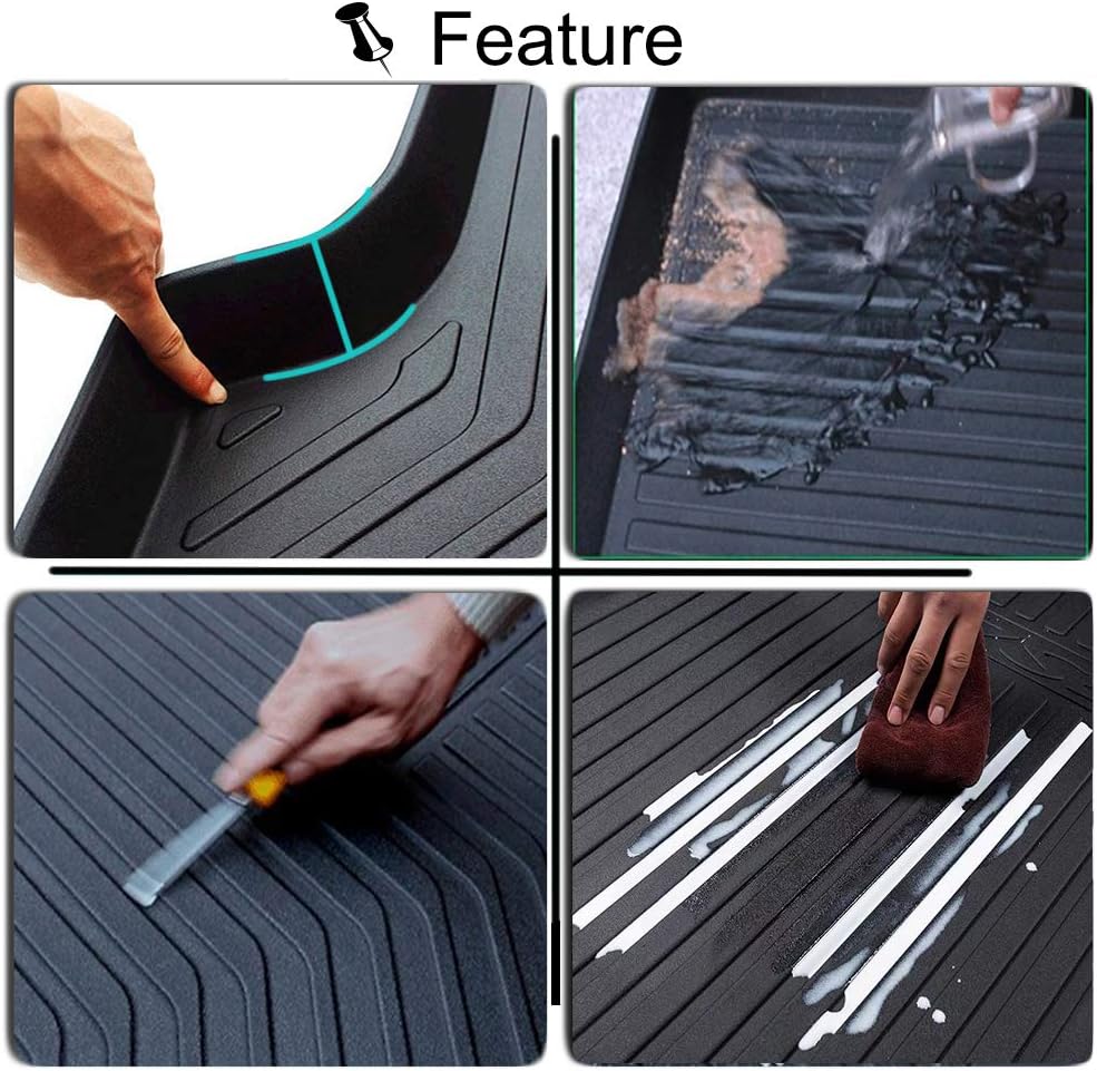 Waterproof Cargo Liner Trunk Floor Mat Pack of 2 P8025