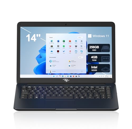 14'' Dual-Core Intel Celeron N3350 4GB RAM 256GB SSD Windows 11 Laptop H21545