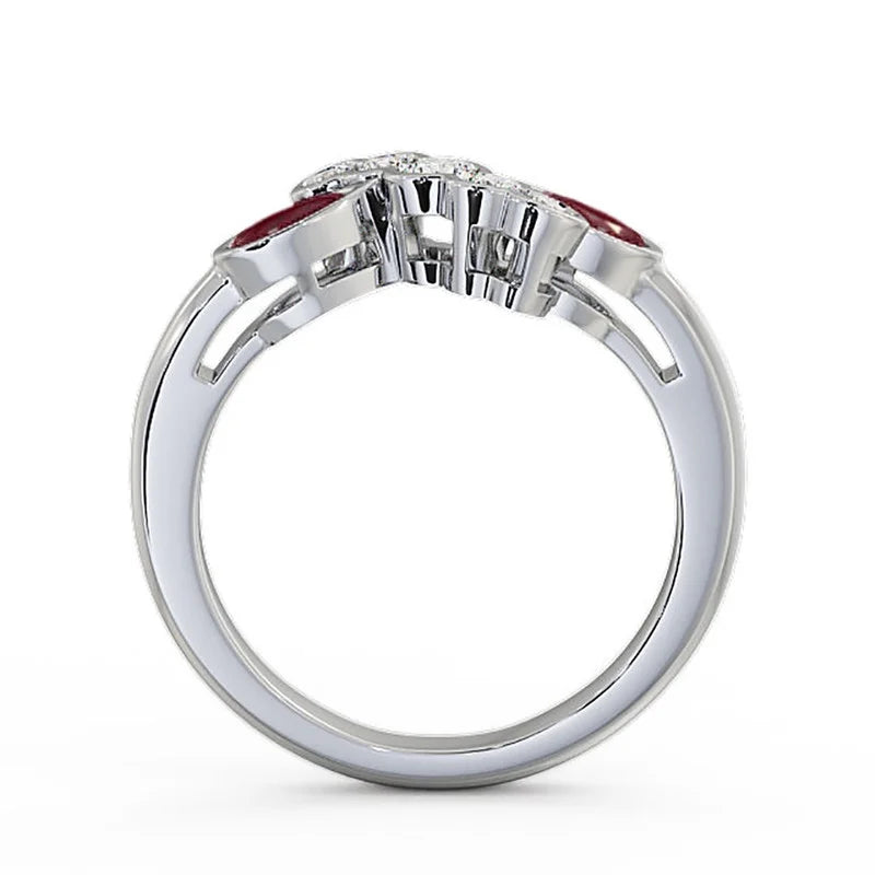 14K White Gold Eternity Band Size 9.5 B129