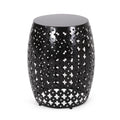 Black Outdoor Metal Side Table L540