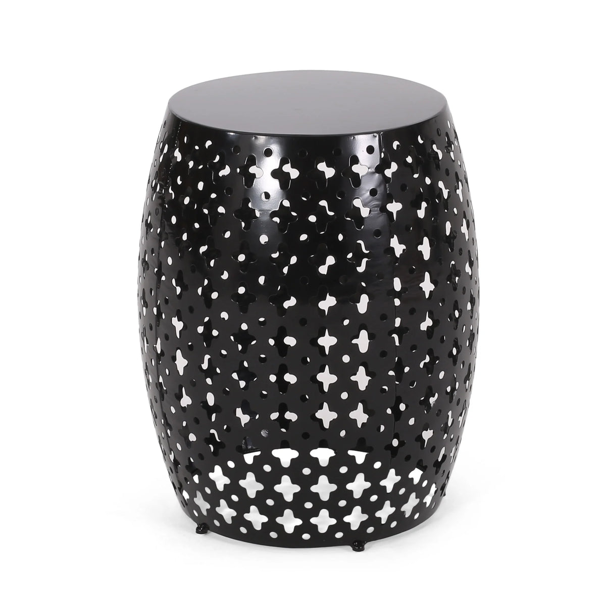 Black Outdoor Metal Side Table L540