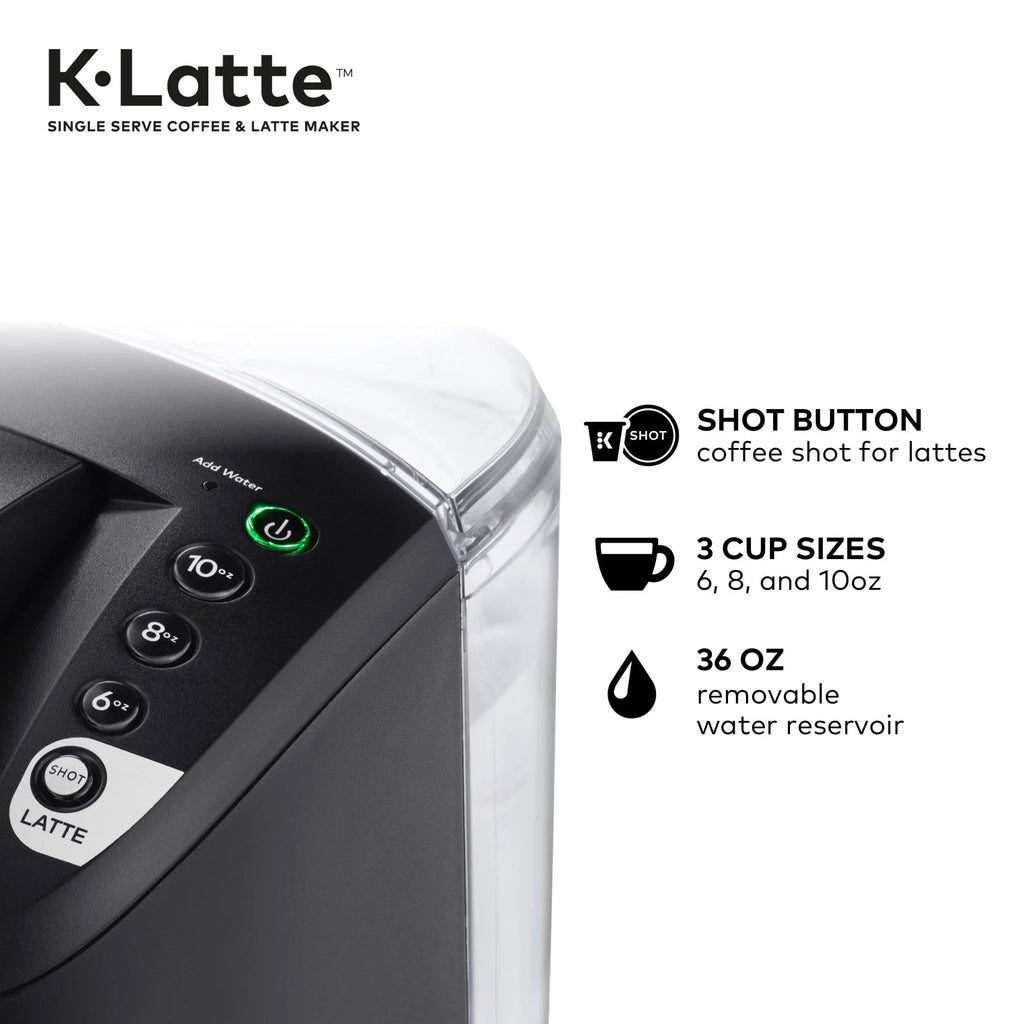 Black Single Serve Coffee and Latte Maker R954012