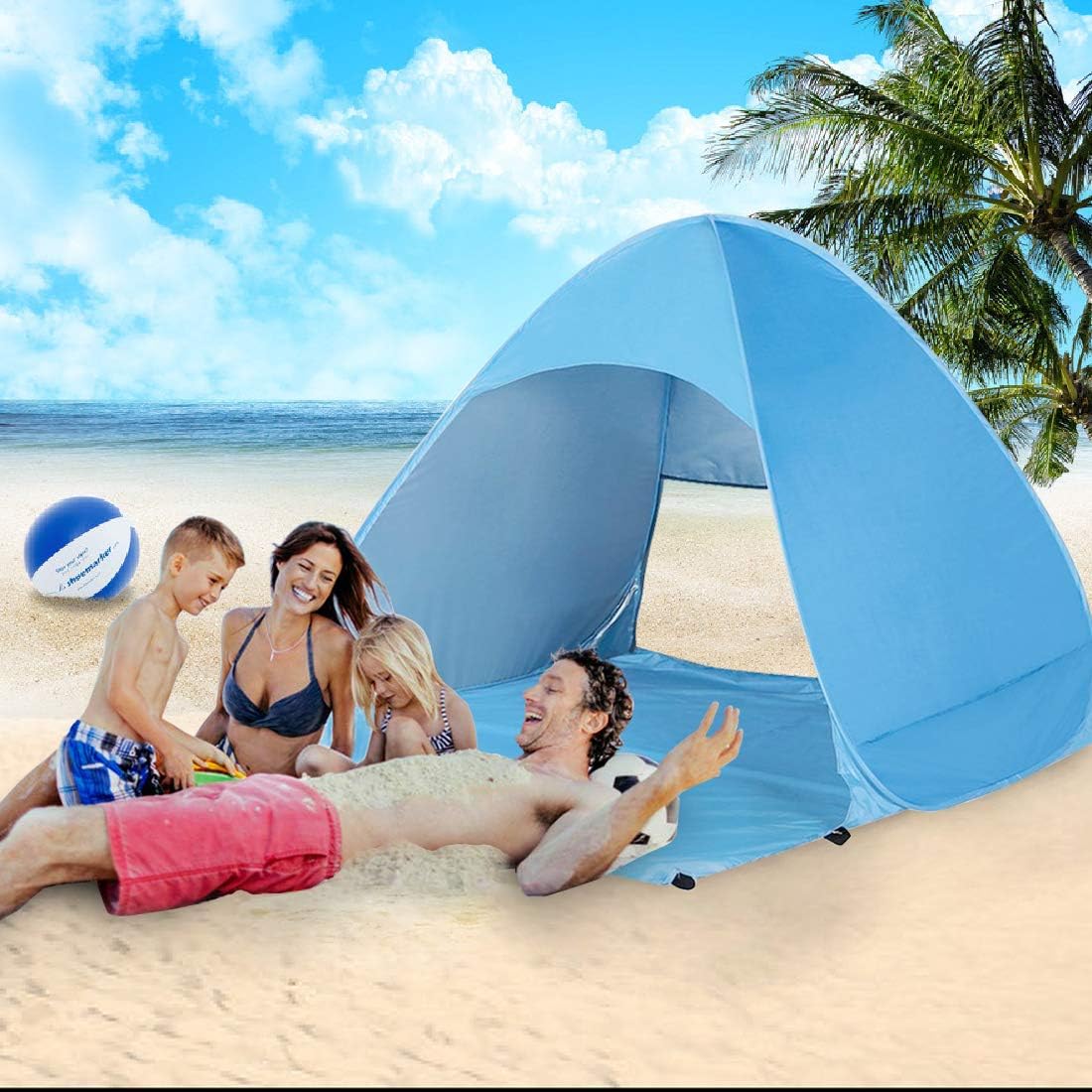 UPF 50+ Pop Up Beach Tent for 2-3 Person K86648