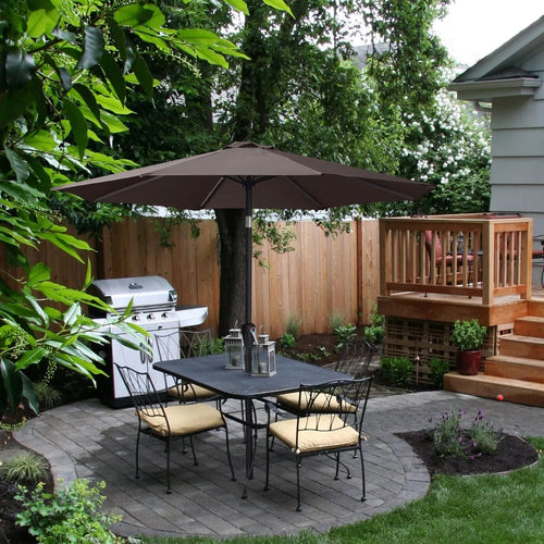 10FT Patio Umbrella with Push Button Tilt E9814