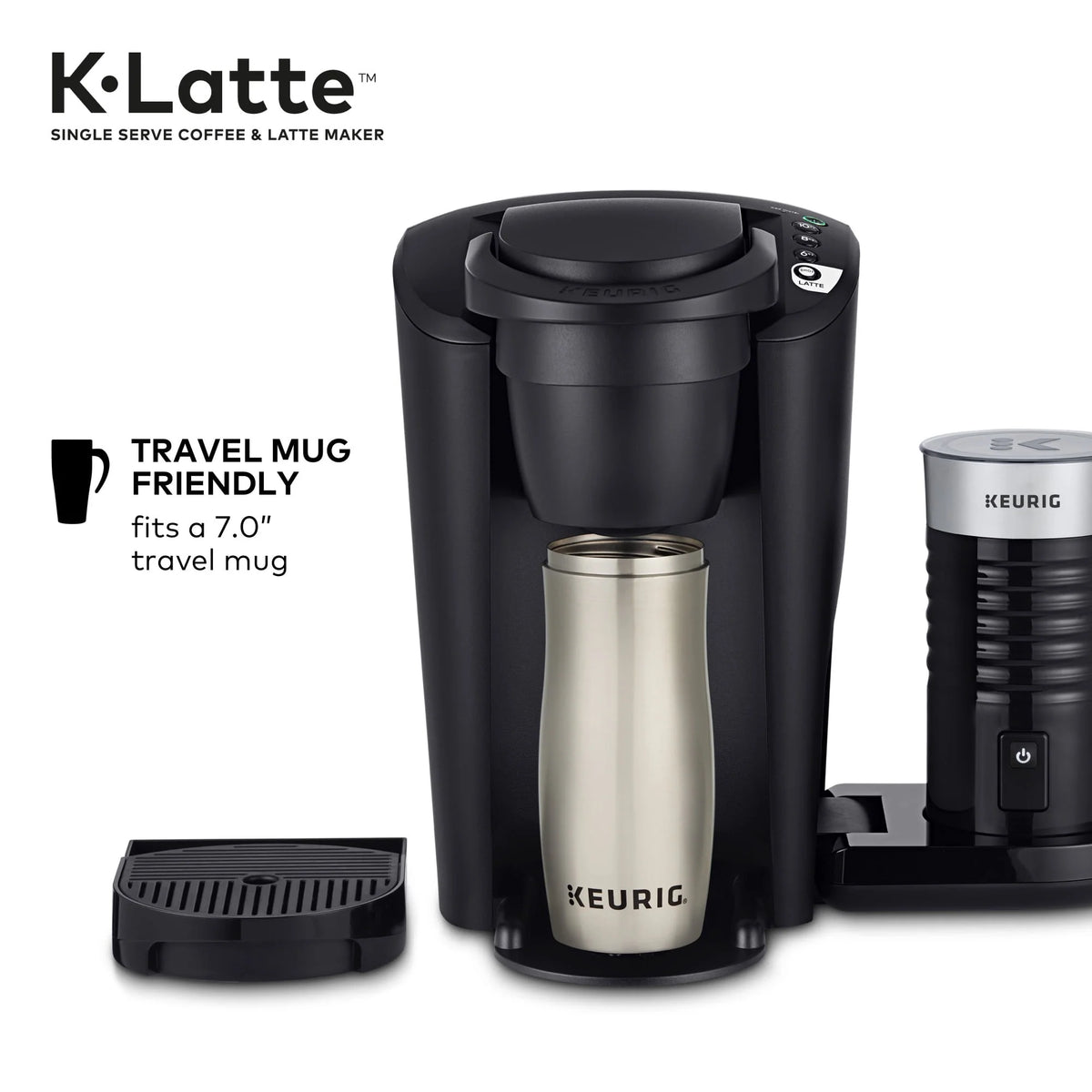 Black Single Serve Coffee and Latte Maker R954012