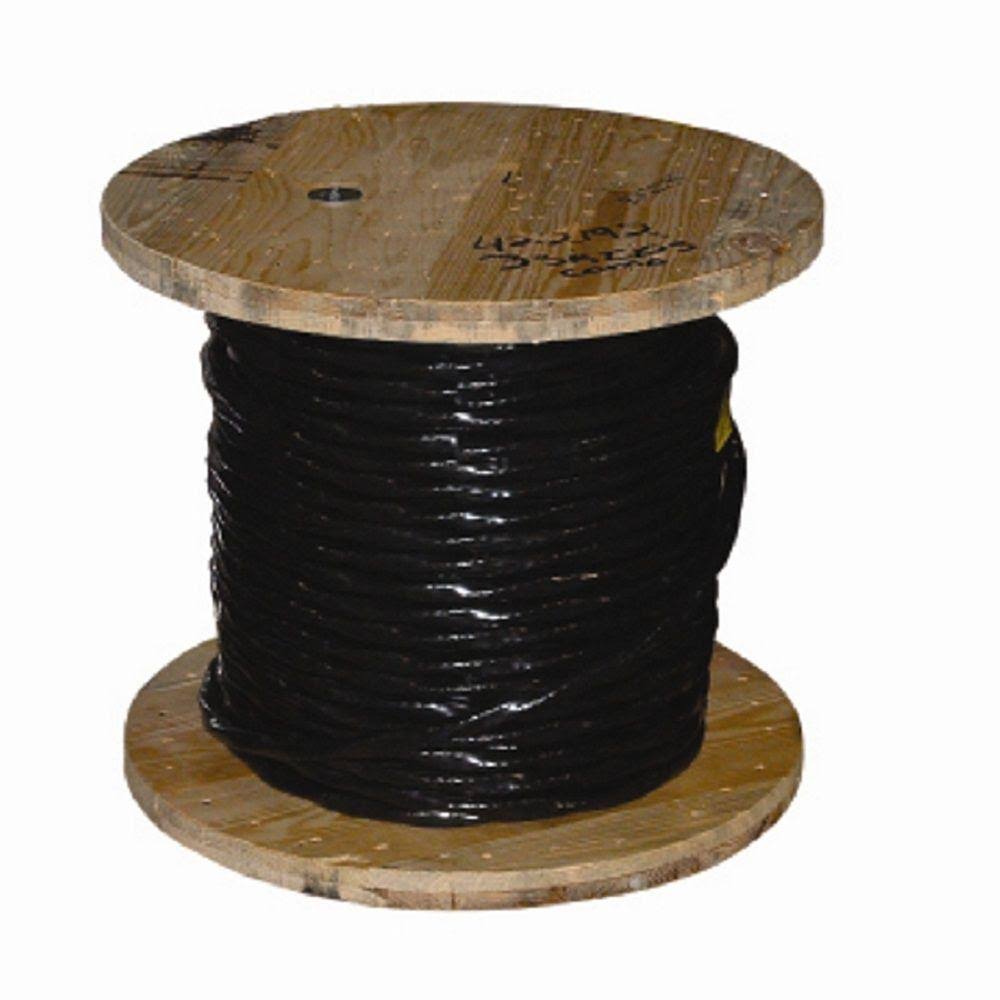 1,000 ft. 4 Black Stranded Al Use-2 Cable L63756