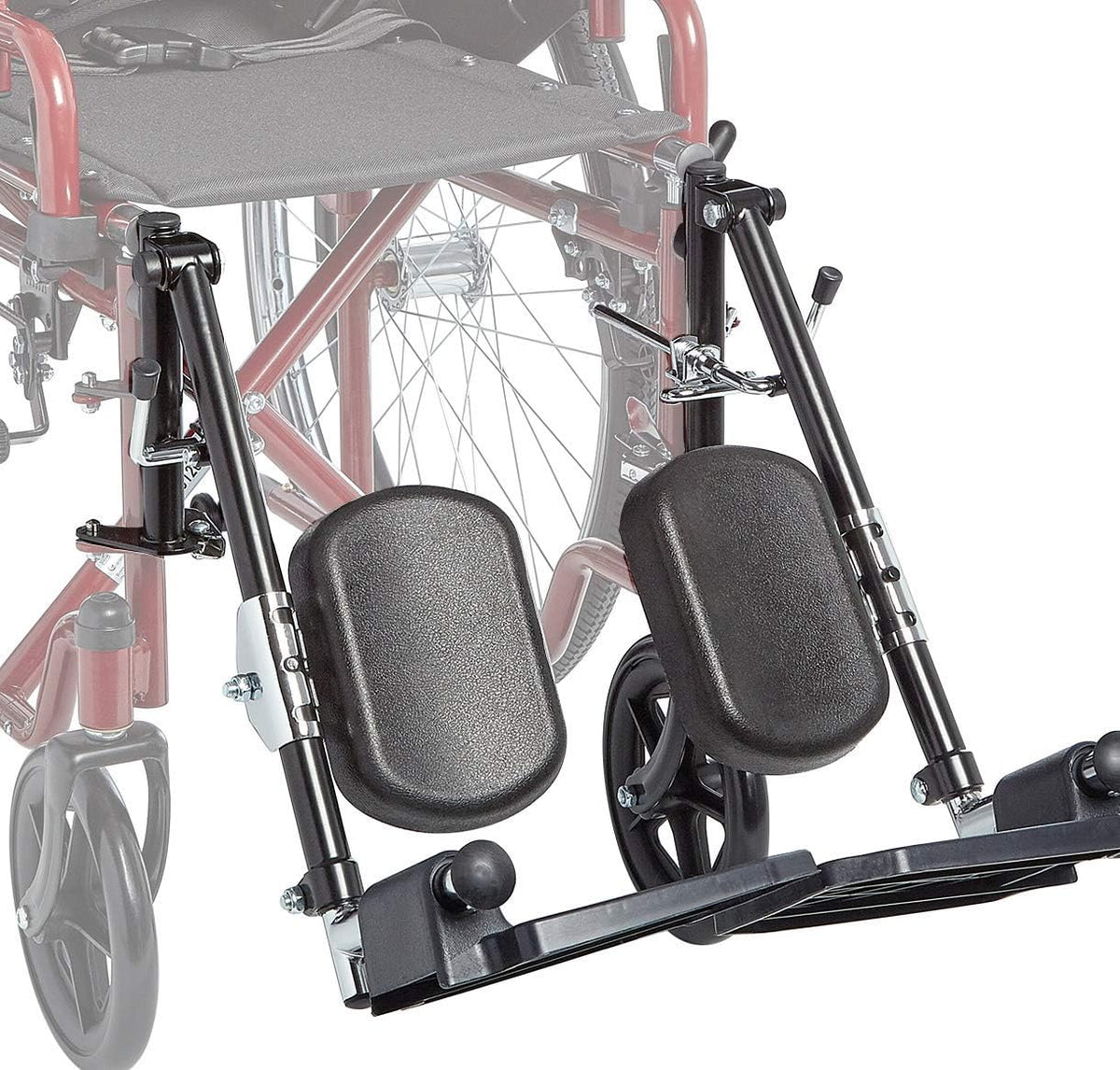 Swing-Away Leg Rests with Plastic Footplates and Padded Calf Pads X200722