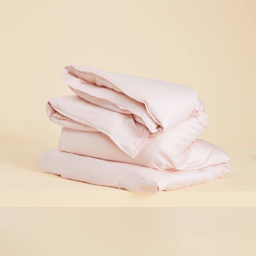 Eucalyptus Duvet Cover King/Cal King Blush Stripe A701506