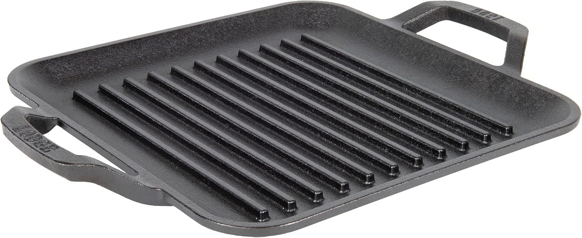 11 in Pre-Seasoned Cast Iron Square Grill Pan W806
