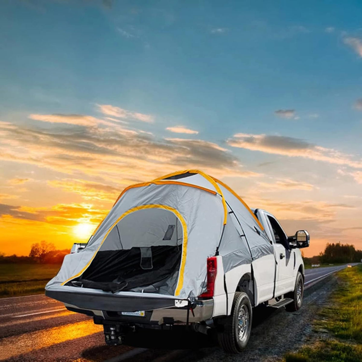 Waterproof Double Layer 2 Person Truck Tent with Carry Bag E910
