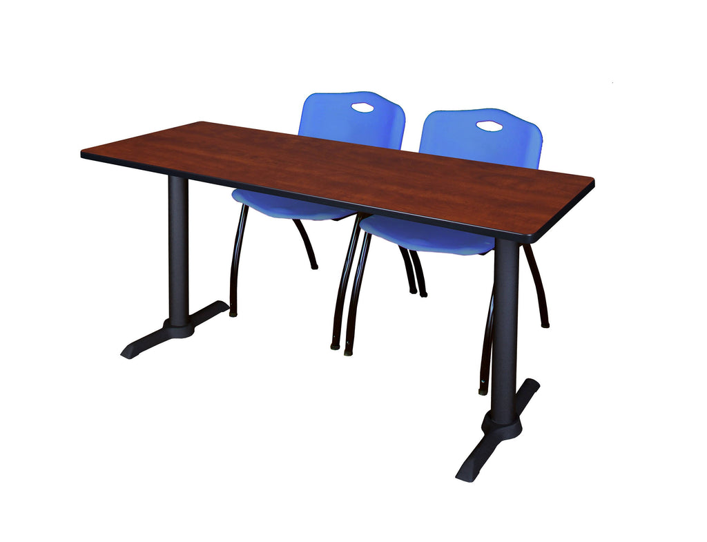 72x22 Training Table and 2 Stack Chairs X432312