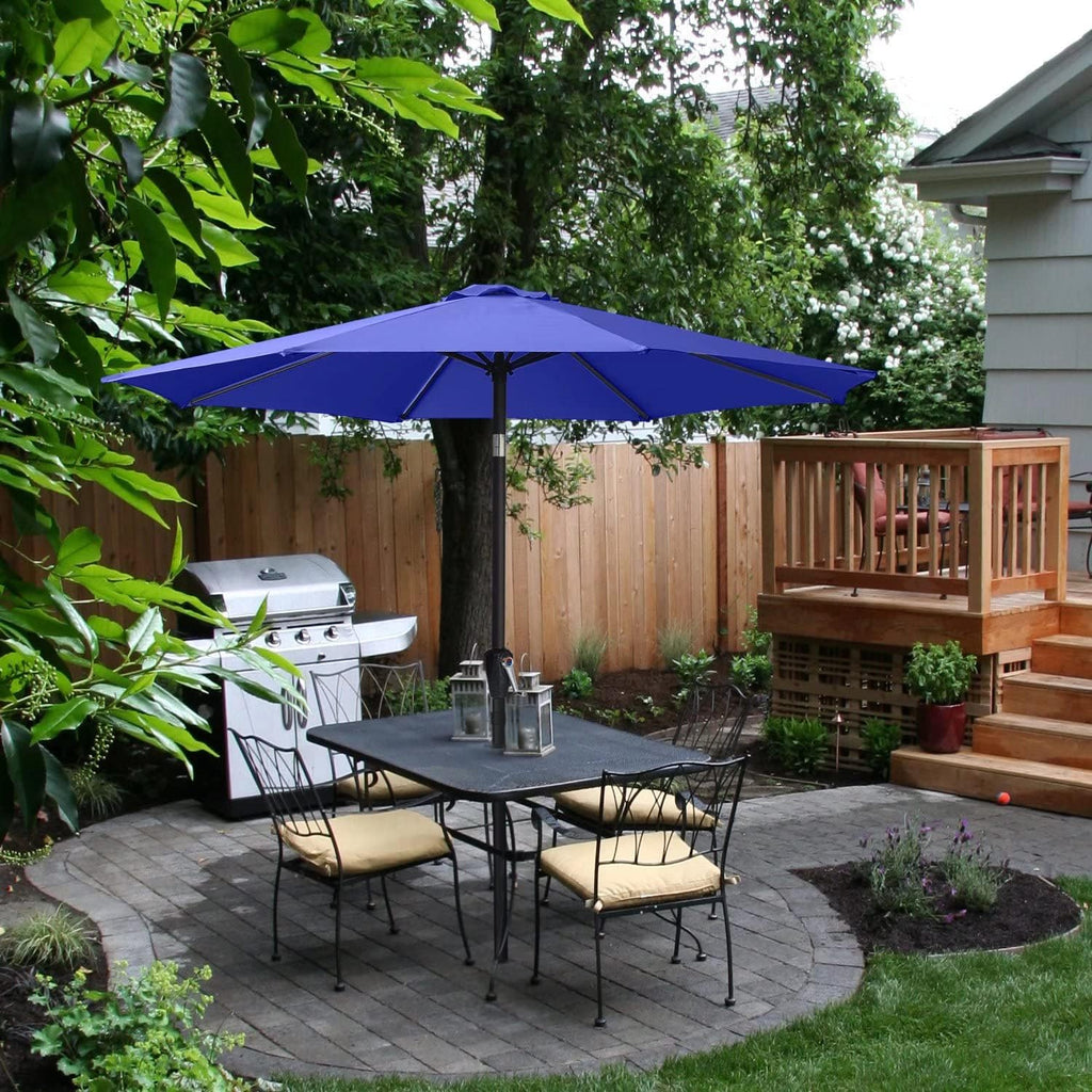 10FT Patio Umbrella with Push Button Tilt E9814