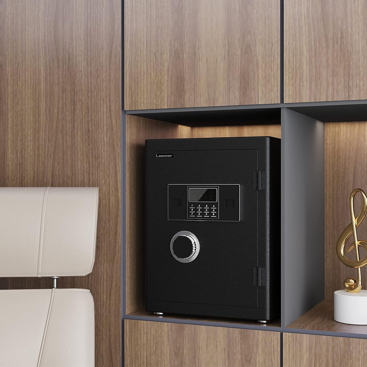 2.05 Cubic Feet Black Security Safe with LCD Digital Screen D330