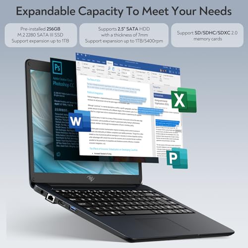 14'' Dual-Core Intel Celeron N3350 4GB RAM 256GB SSD Windows 11 Laptop H21545
