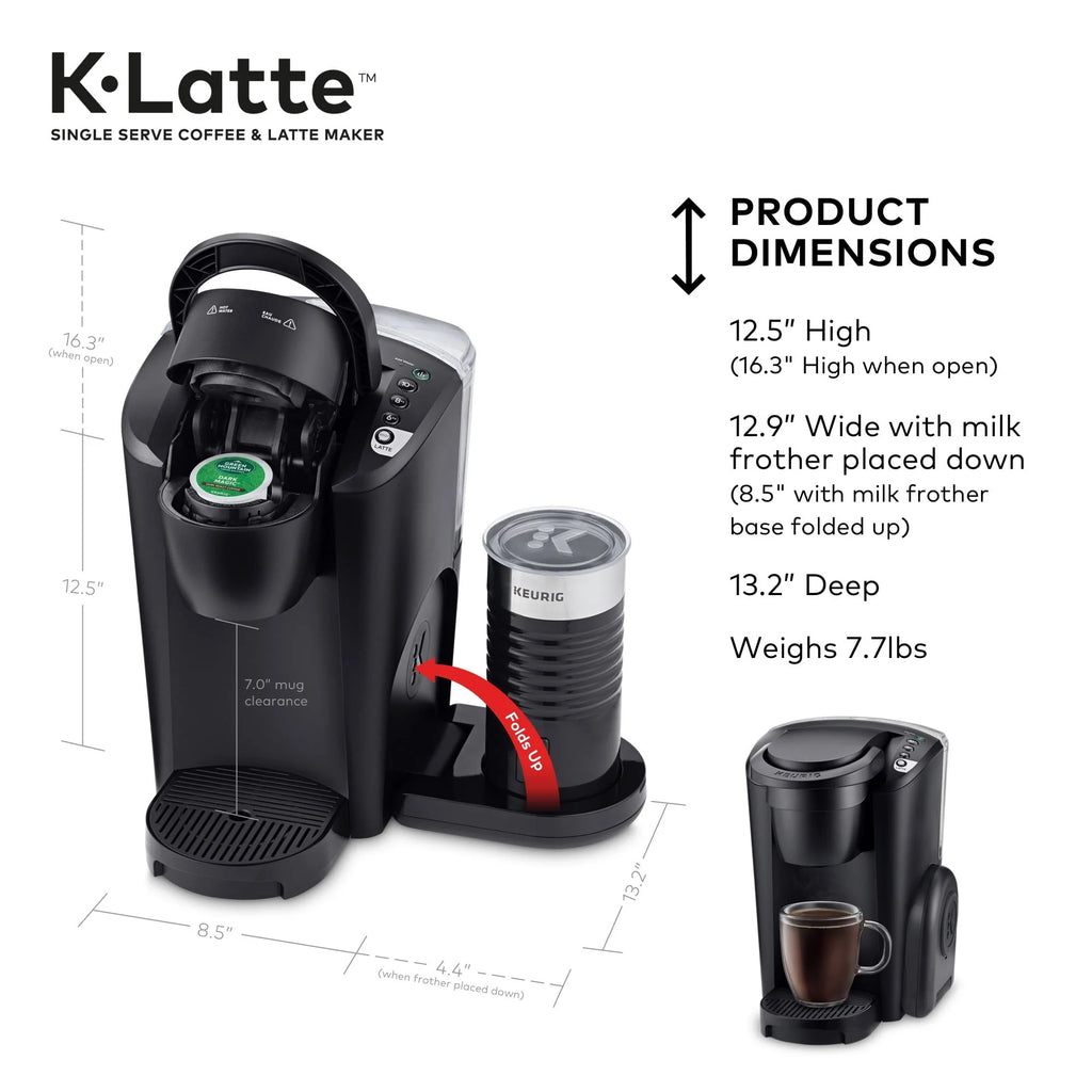 Black Single Serve Coffee and Latte Maker R954012