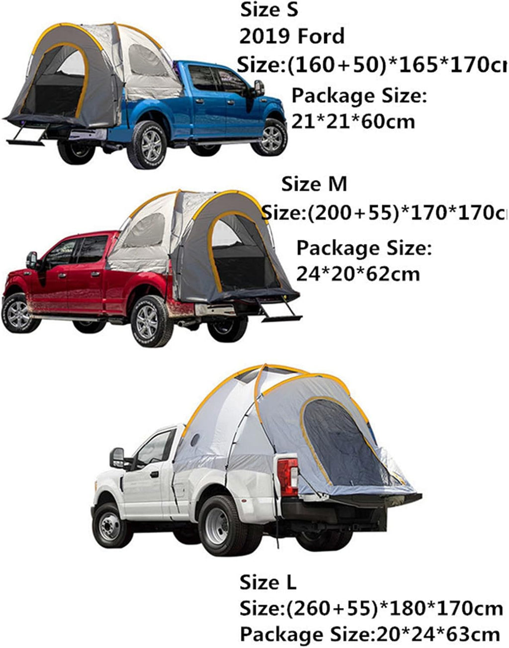 Waterproof Double Layer 2 Person Truck Tent with Carry Bag E910