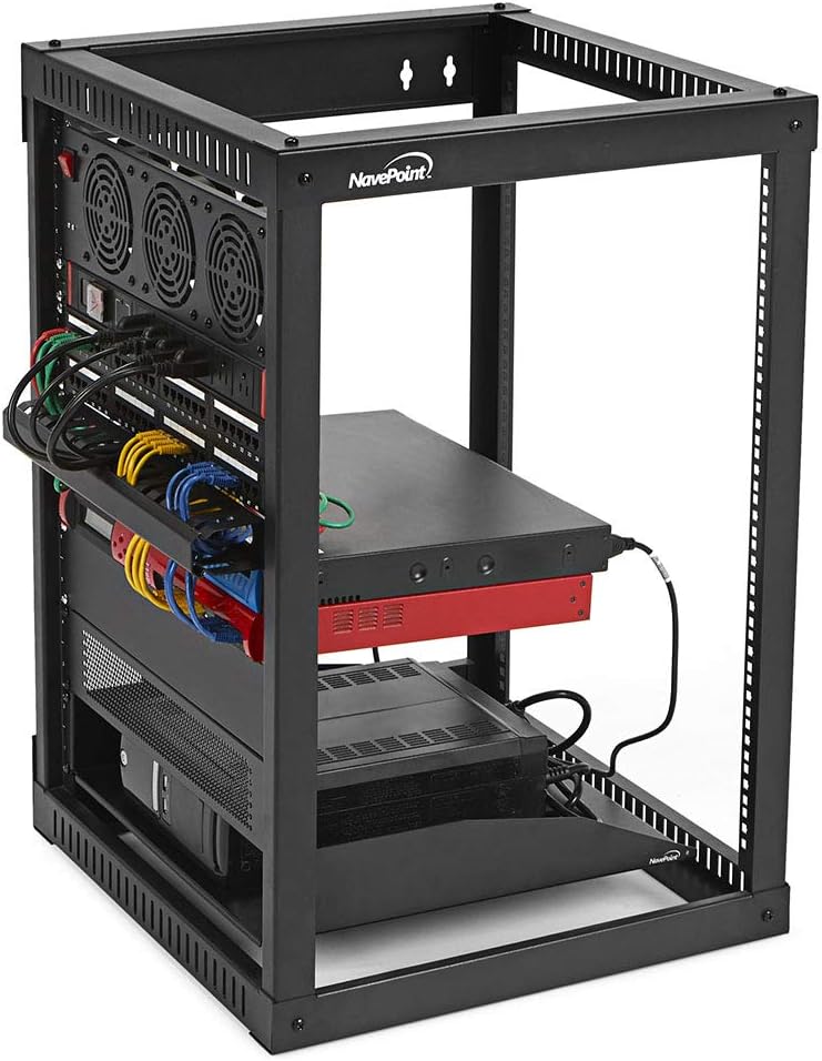 12U Side Load Wall Mount Network Rack V8519