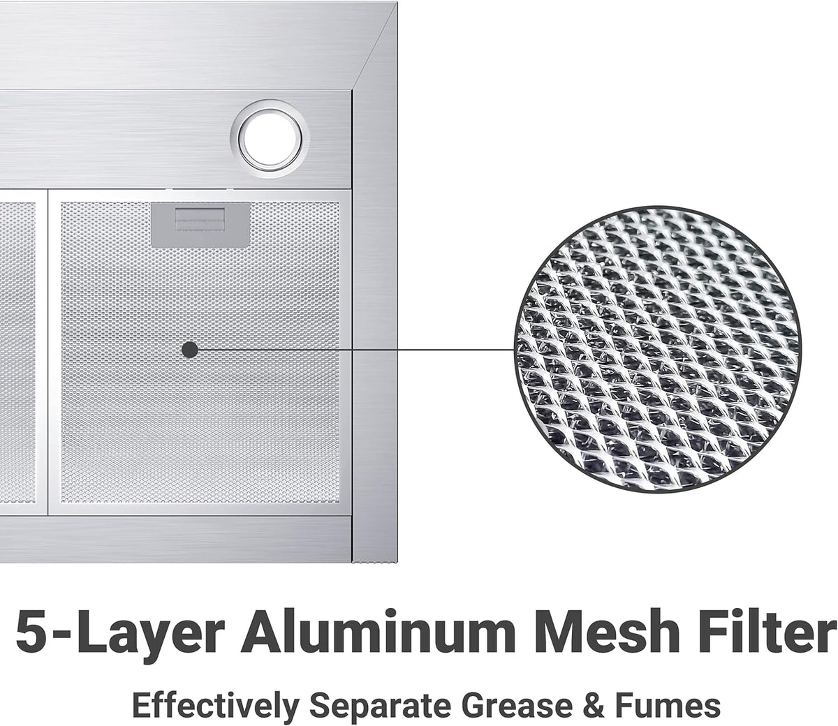 30 inch 450 CFM Convertible Wall Mount Stainless Steel Range Hood T33803
