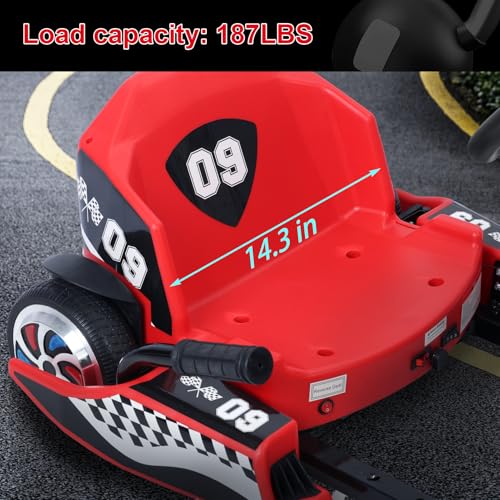 36V Electric Go Kart Red P32725