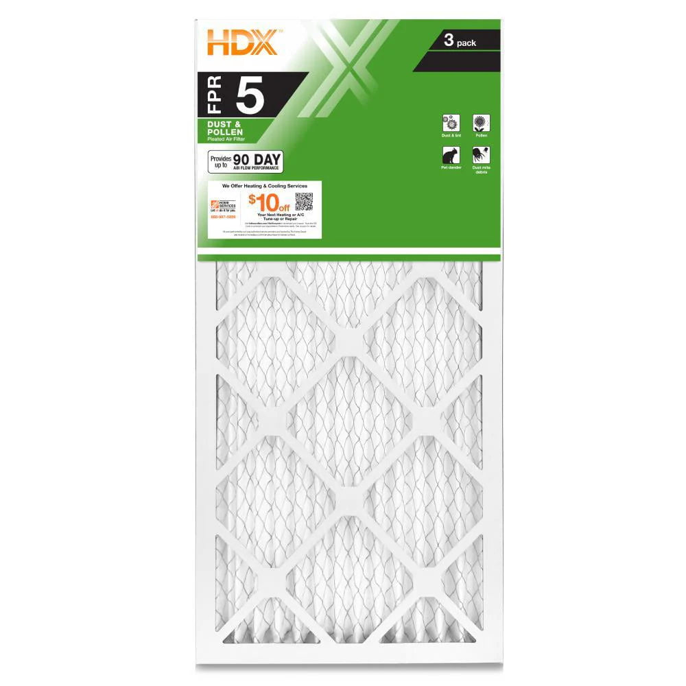 12 X 20 X 1 Pleated Air Filter 3-Pack R825