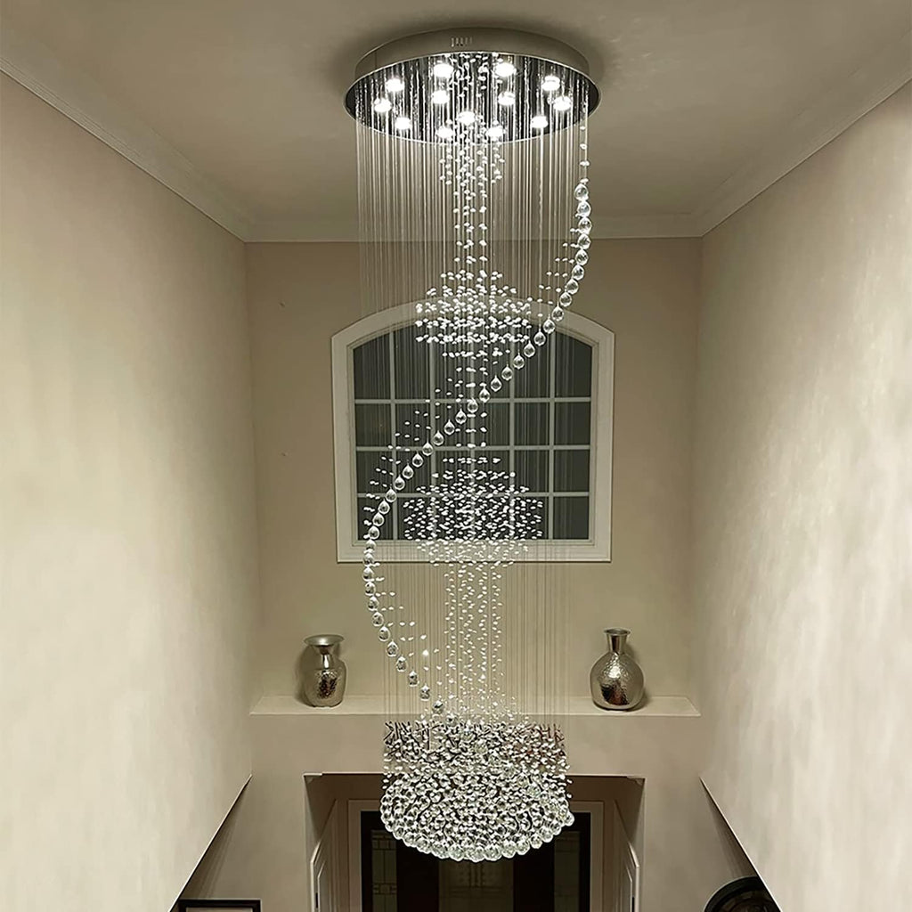 Crystal Spiral Chandelier for Staircase U10684