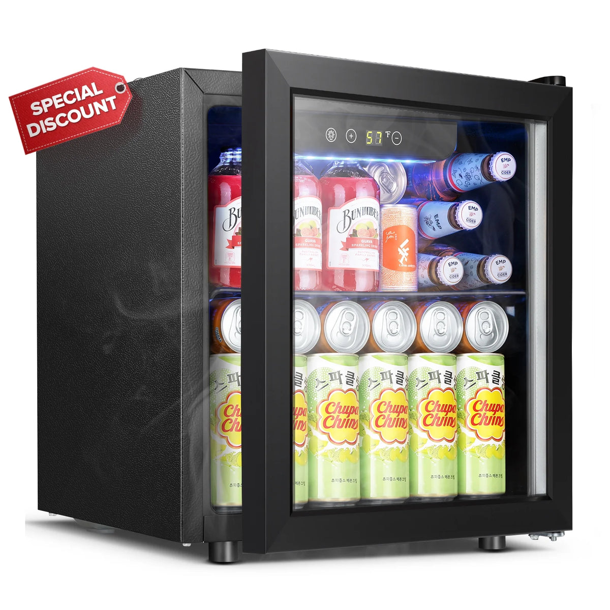 1.3 Cu.ft Beverage Cooler with Transparent Glass Door Z759