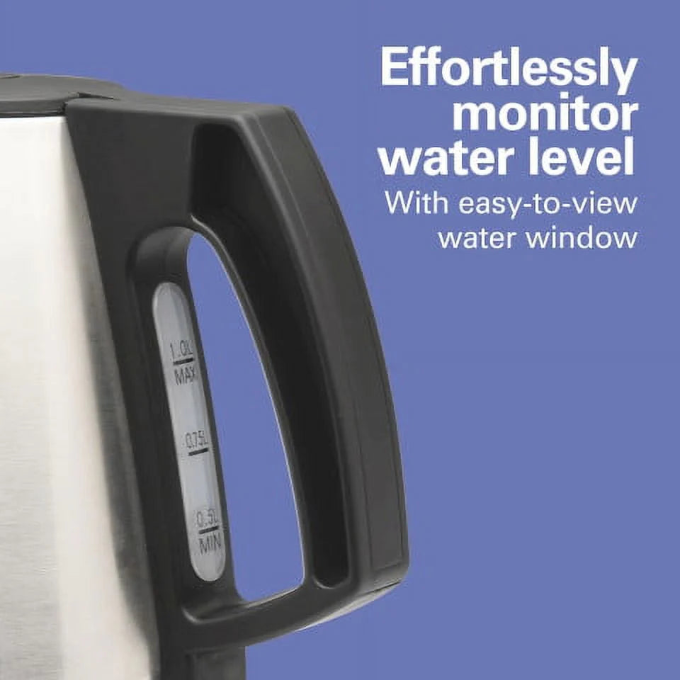 1 Liter Stainless Steel Electric Kettle E604