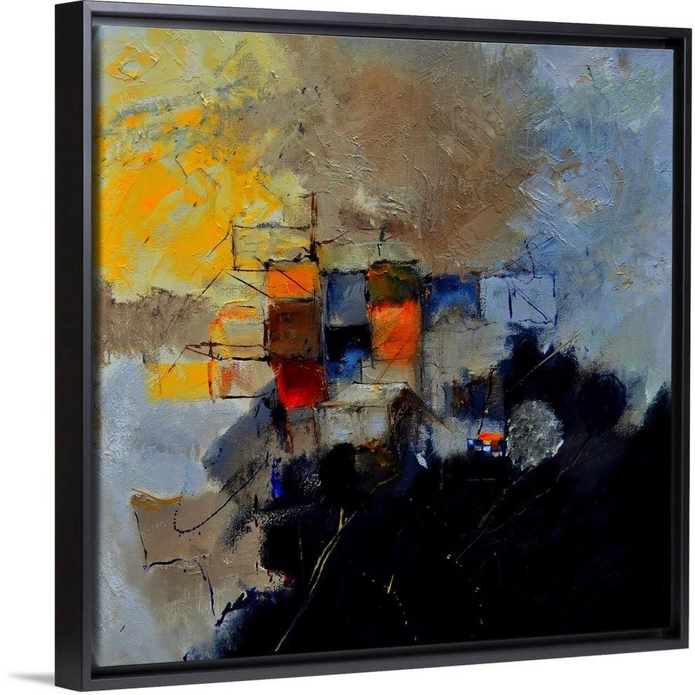 Black Float Frame Canvas Art - 16 x 16 X776627